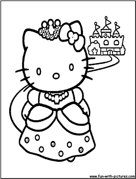 Hello Kitty Cartoons Free Printable Coloring Pages