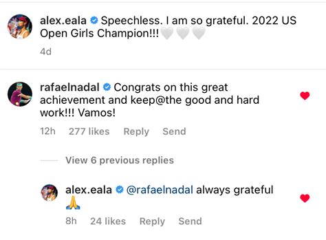 Rafael Nadal Praises Alex Ealas First Singles Grand Slam Title