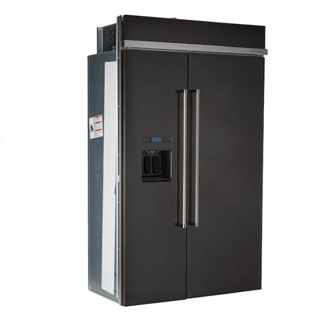 Kitchenaid 295 Cu Ft Built In Side By Side Refrigerator With Ice Maker