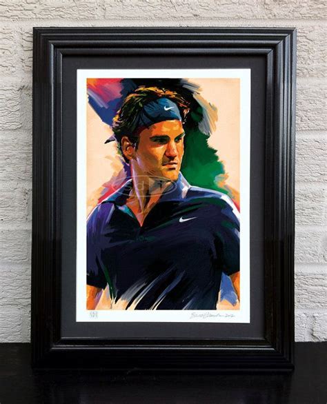 Roger Federer Tennis Sports Art Poster By Scottdawsonartprints Posters Art Prints
