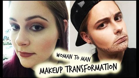 Woman To Man Makeup Transformation Youtube