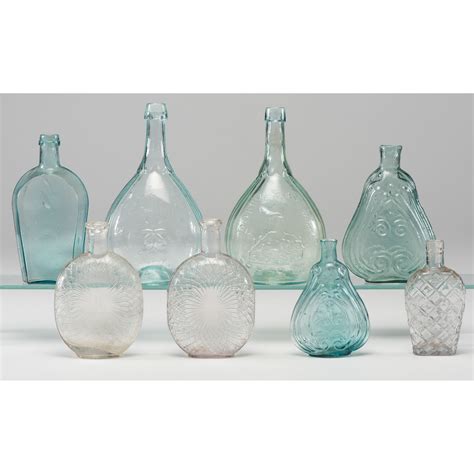 Eight Blown Glass Bottles Cowan S Auction House The Midwest S Most Trusted Auction House