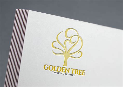 Golden Tree Logo Creative Logo Templates ~ Creative Market