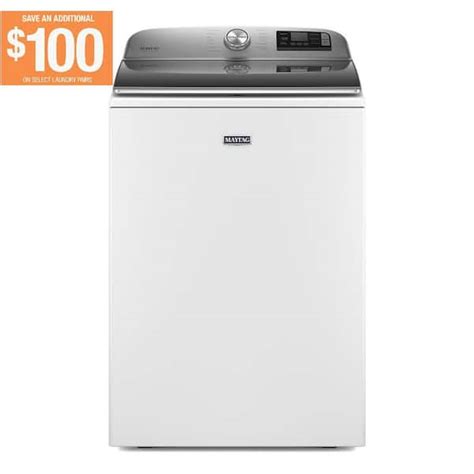 Maytag 53 Cu Ft Smart Capable White Top Load Washing Machine With