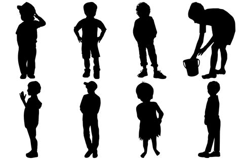 Young Boys Silhouettes Ai Eps Png By Me And Ameliè Thehungryjpeg
