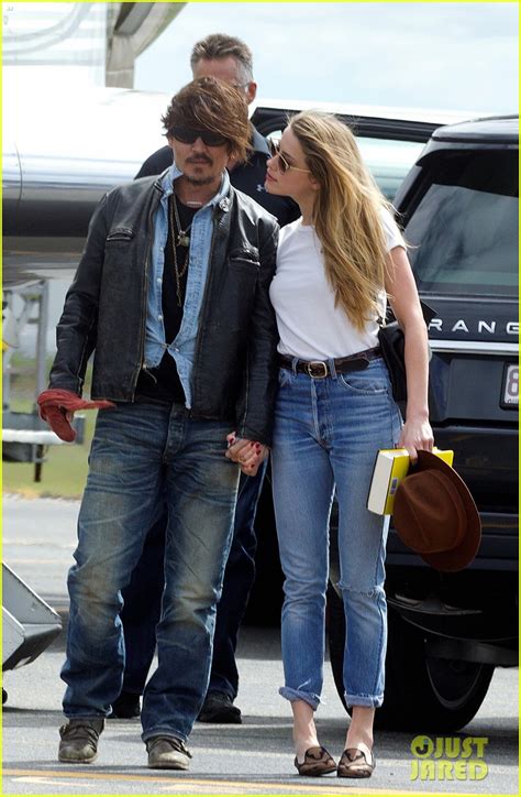 Johnny Depp And Amber Heard Hold Hands For Australian Arrival Photo 3352003 Amber Heard Johnny
