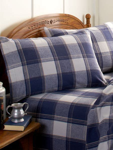 100 Cotton Flannel Sheets In A Rich Plaid Provide Plenty Of Eye Appeal