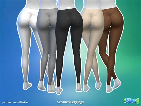 The Sims Resource Scrunch Leggings Solid Colors