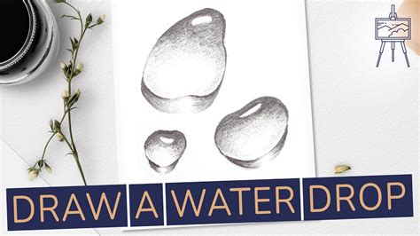 How To Draw Water Drops Step By Step Drawingtutorial Youtube