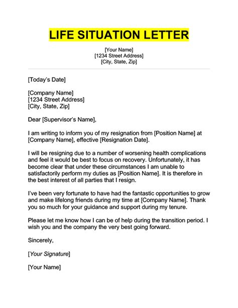 Resignation Letter Examples What To Include Template