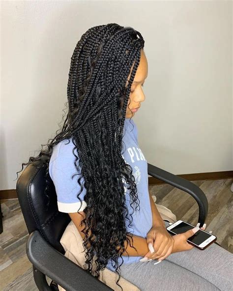 40 Bohemian Box Braids Protective Hairstyles Ideas Coils And Glory