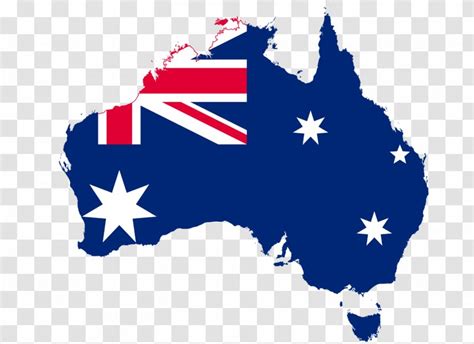Flag Of Australia Map Wikimedia Commons Blue Australian Transparent Png