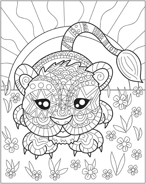 Animal coloring book for adults: Zendoodle Coloring: Baby Animal Safari | Jeanette Wummel ...