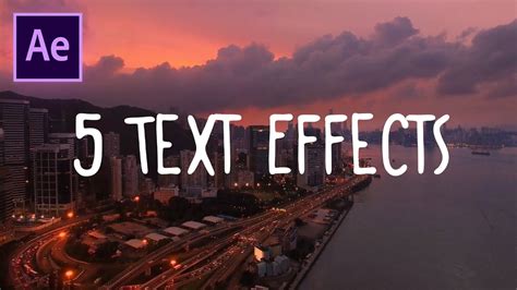 New texts animation bundle pack 2. 5 Great Text Effects in Adobe After Effects CC (Wiggle ...
