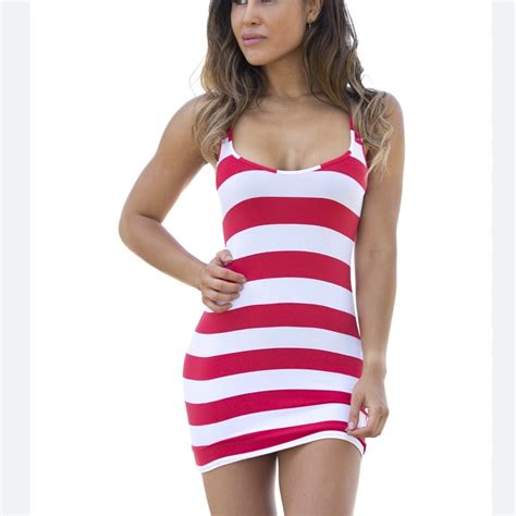 Wicked Weasel Red And White Striped Mini Dress Gem