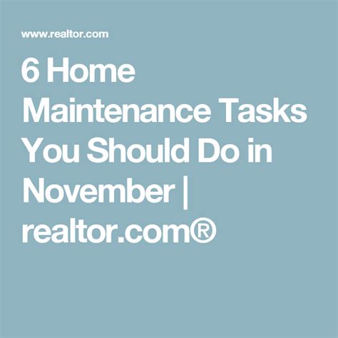 Check Yourself Home Maintenance Tasks You Need To Tackle In November