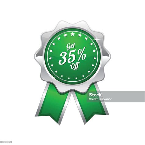 Get 35 Percent Green Vector Icon Design Stock Illustration Download