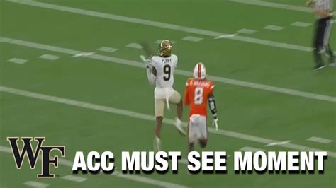 Wake Forest S A T Perry Quiets The Loud House Acc Must See Moment Stadium
