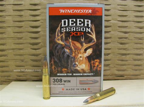 20 Round Box 308 Win 150 Grain Winchester Deer Season Xp Extreme