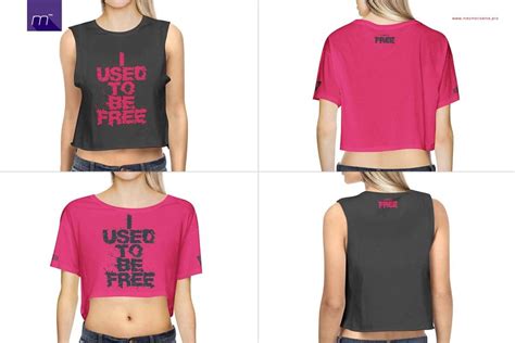 Crop Top And T Shirt Mock Up Creative Product Mockups Creative Market