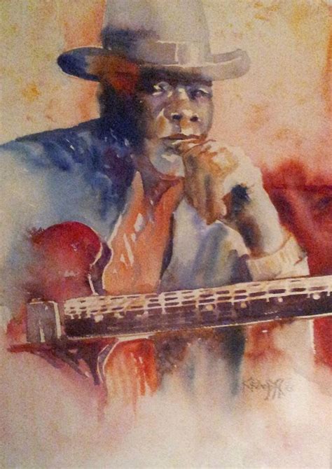 John Lee Hooker Painting By K Blackwolf Fine Art America
