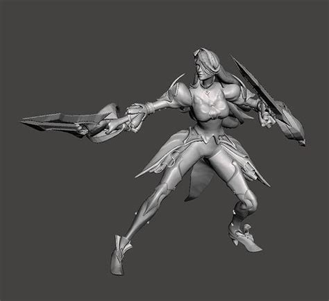 Battle Queen Katarina 3d Model 3d Model 3d Printable Cgtrader