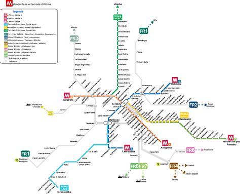 Rome Italy Metro Map