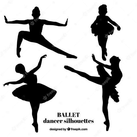 Premium Vector Realistic Ballet Dancer Silhouettes