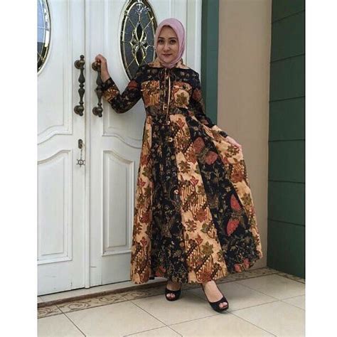 Supplier gamis shofiya fashion terbaru yang resmi. Model Baju Gamis Batik Wanita Muslimah