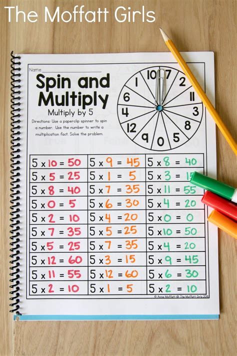 Spin And Multiply A Fun Math Game To Help Master Multiplication Facts