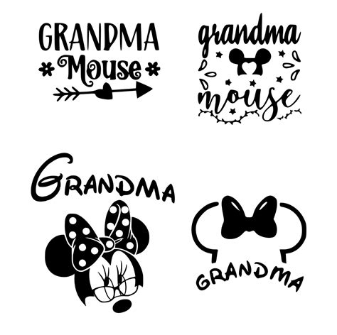 Grandma Mouse Svg Masterbundles