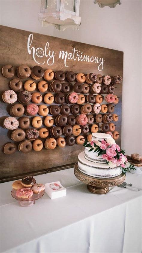 30 best wedding donut walls and displays for 2023 hmp wedding dessert table wedding donuts