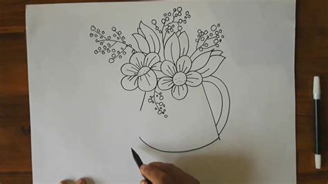 Menggambar Bunga How To Draw The Flower Youtube