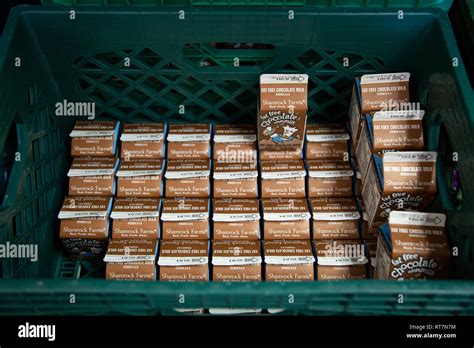 School Milk Cartons Stock Photo Alamy