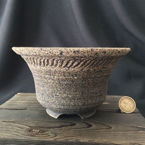 Bonsai Pot Competitionexhibition Pot Unique Piece Stoneware Made