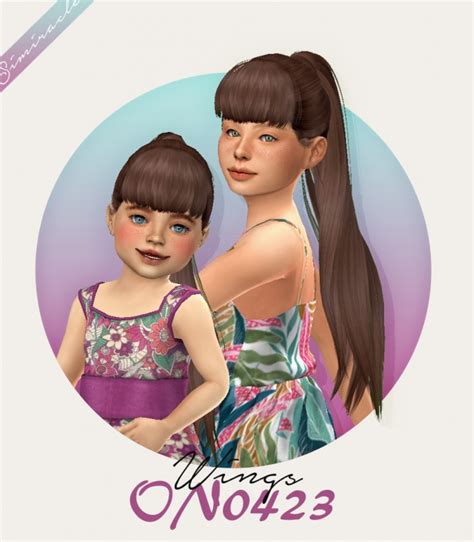 Wings On0423 Hair For Kids And Toddlers At Simiracle Sims 4 Updates
