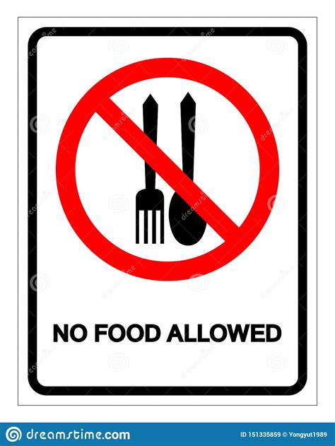 I've seen the no outside food or drinks allowed many times at the ewr uc next to the starbucks (and also at iah). No Food Allowed Symbol Sign, Vector Illustration, Isolate ...