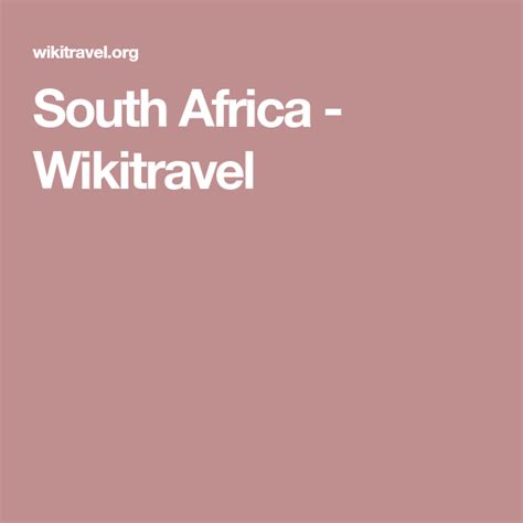 South Africa Wikitravel South Africa Africa First Football