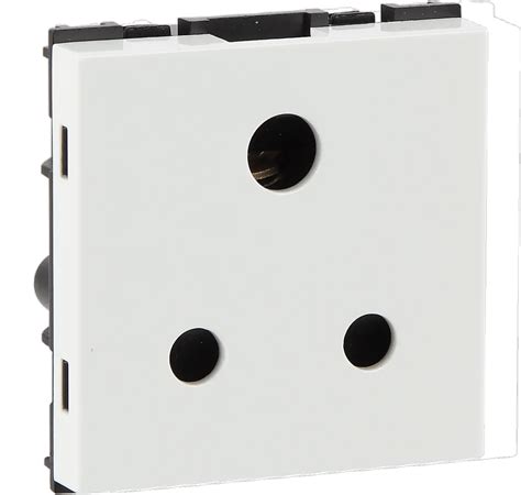 White Havells Fabio 6a 3 Pin Socket For Electric Fittings 240v At Rs