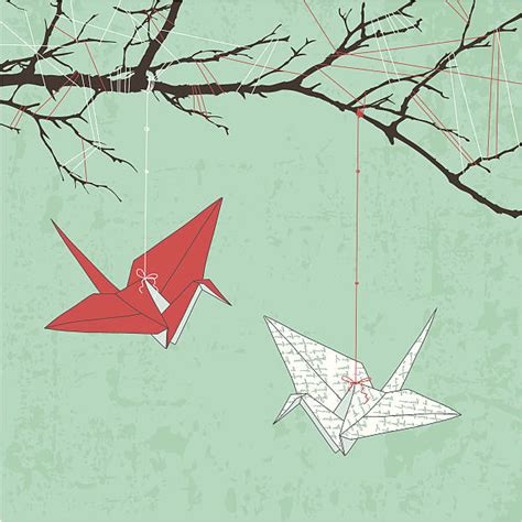 Royalty Free Origami Crane Clip Art Vector Images And Illustrations Istock
