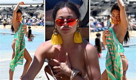 Strictly S Katya Jones Nearly Bares All As She S Noticed Going TOPLESS On Mykonos Seashore