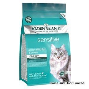 How often should your cat feed on fish? Arden Grange White Fish & Potato Sensitive Cat Food 2kg ...