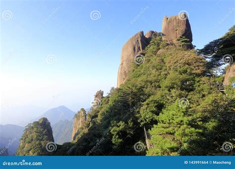 Stone Peak Of Sanqingshan Mountain Adobe Rgb Stock Photo Image Of