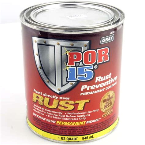 Grey Por 15 Rust Preventative Coating 946ml