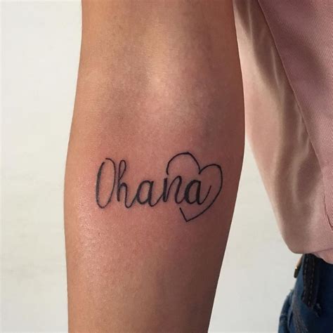 Tatuagem Ohana Significado E Ideias Para Homenagear Sua Fam Lia