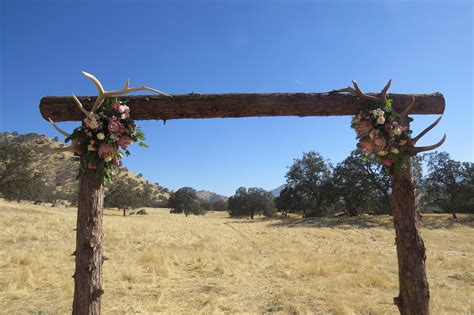 Protea Rustic Wedding Arch With Antlers Rustic Wedding Alter Wedding