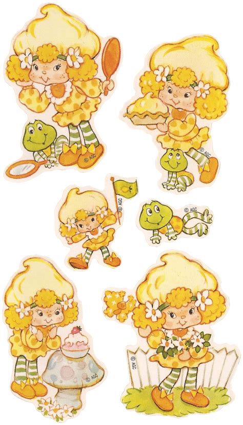 1984 Lemon Meringue Stickers By American Greetings Strawberry