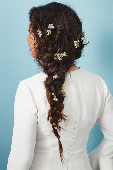 The Flower Piece Wax Flower Hair Accents Unique Ways To Wear Wedding