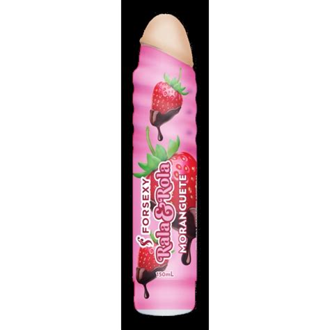 rala e rola Óleo comestível com embalagem interativa moranguete 150 ml for sexy dss sex shop
