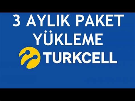 Turkcell Ayl K Paket Y Kleme Nas L Yap L R Youtube